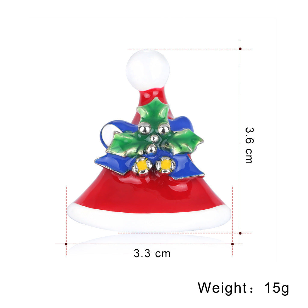 Christmas Hat Rhinestone Brooch PA4236
