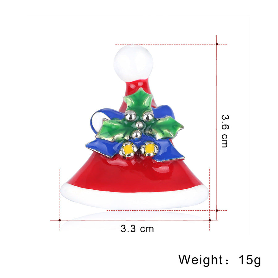 Christmas Hat Rhinestone Brooch PA4236