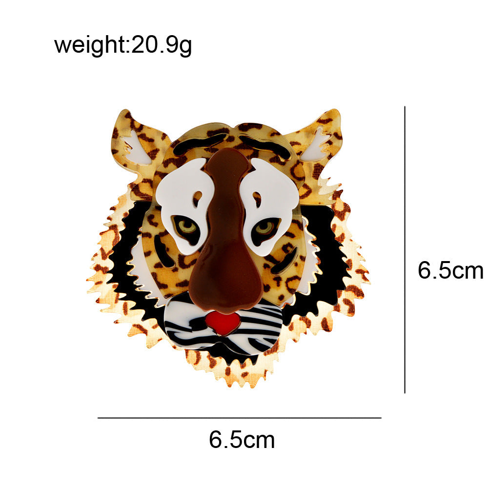 Leopard Acrylic Brooch PA4256 - view 2