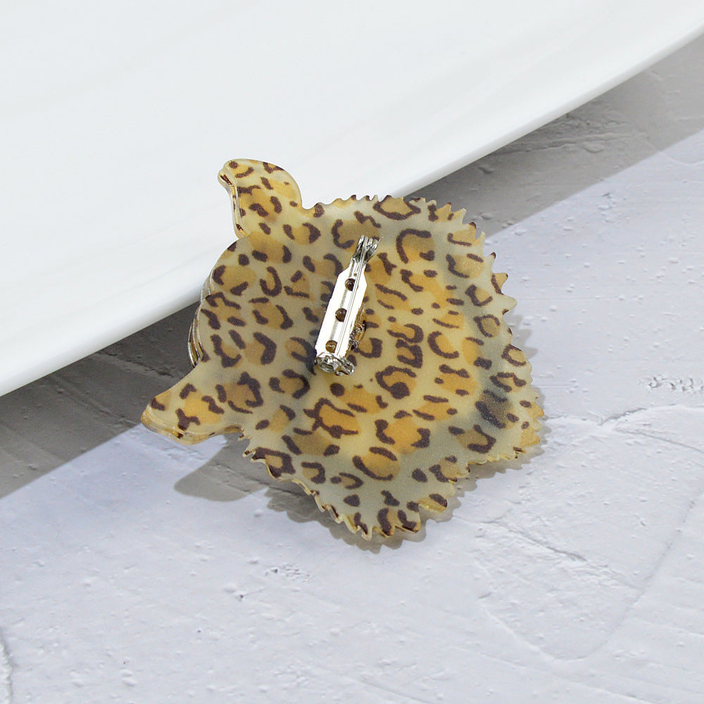 Leopard Acrylic Brooch PA4256 - view 6