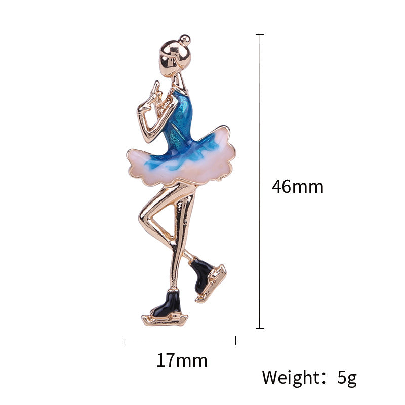 Skate Alloy Brooch PA4271