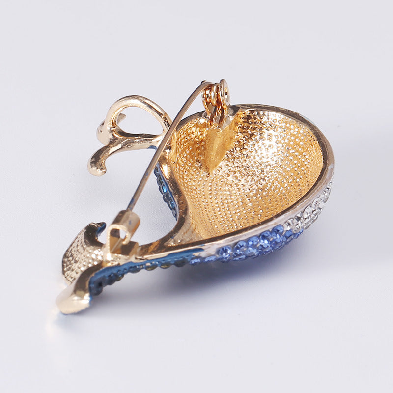 Whale Rhinestone Brooch PA4288 - view 5