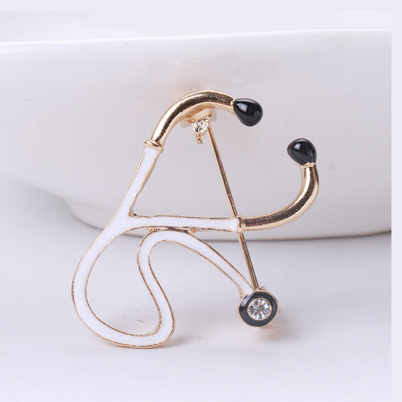Stethoscope Alloy Brooch PA4292