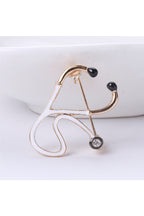Stethoscope Alloy Brooch PA4292