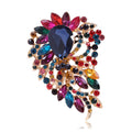 Floral Rhinestone Brooch PA4320