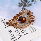 Floral Rhinestone Brooch PA4322