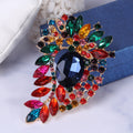 Floral Rhinestone Brooch PA4322