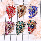Floral Rhinestone Brooch PA4322