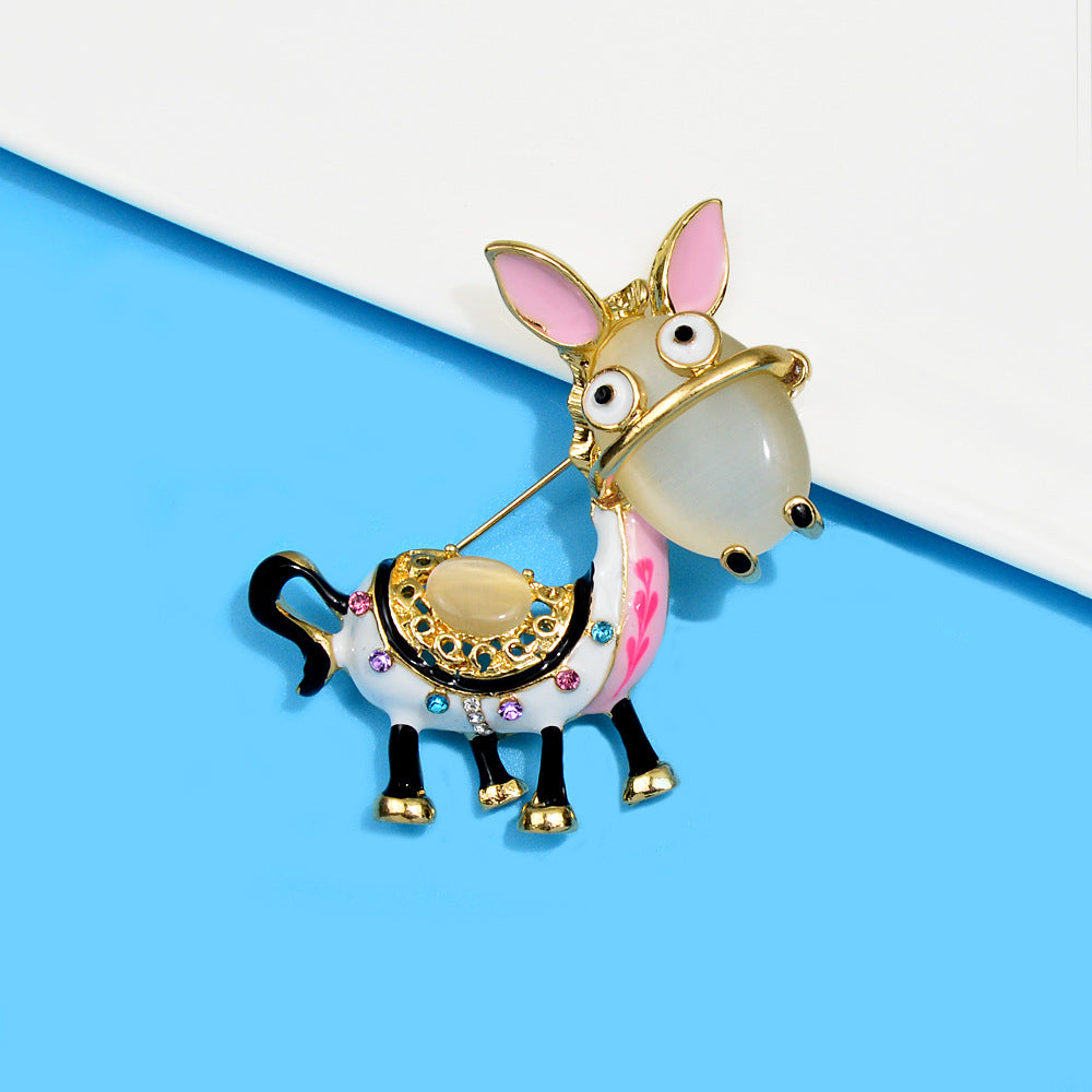 Donkey Opal Brooch PA4358