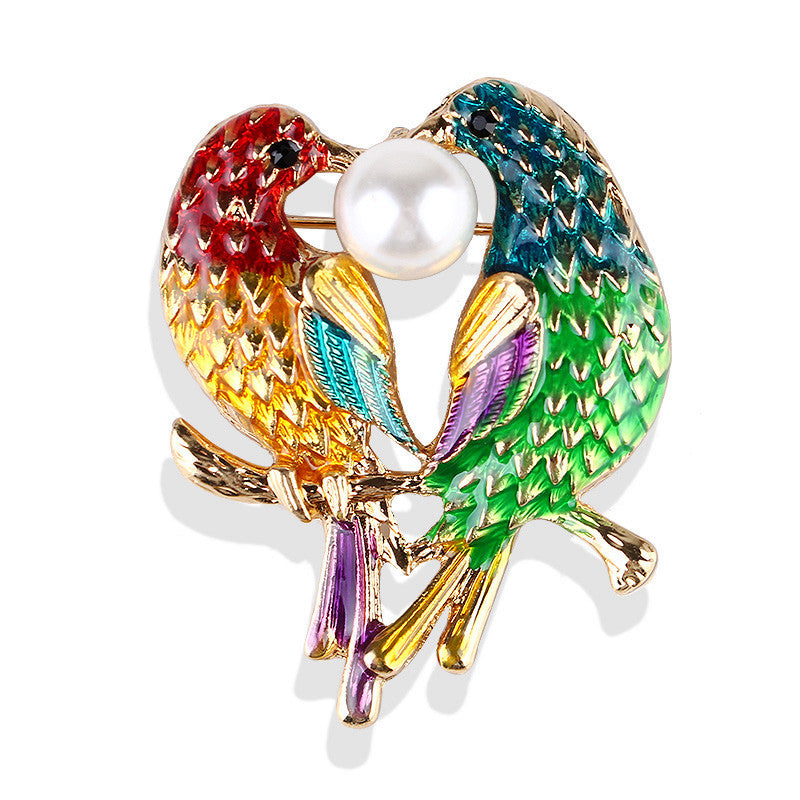 Bird Rhinestone Brooch PA4374