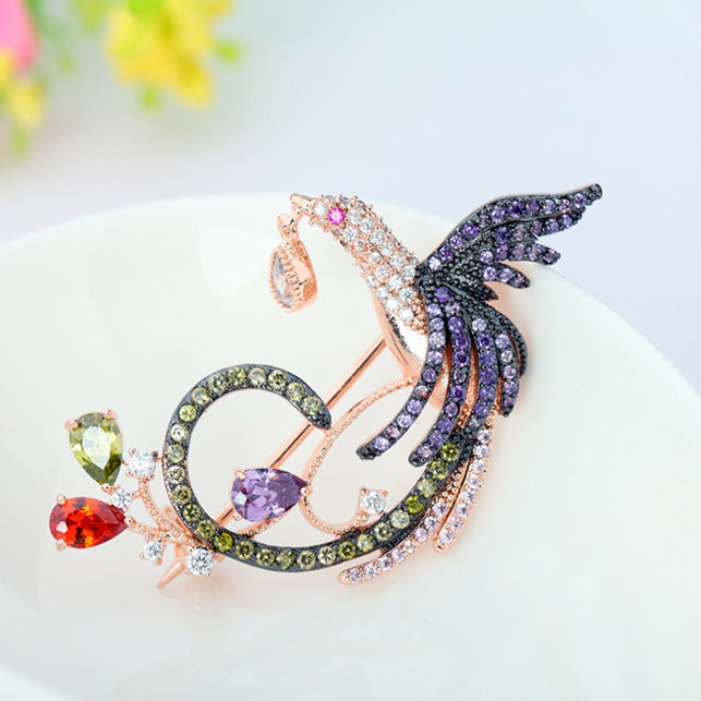 Phoenix Cubic Zirconia Brooch PA4389