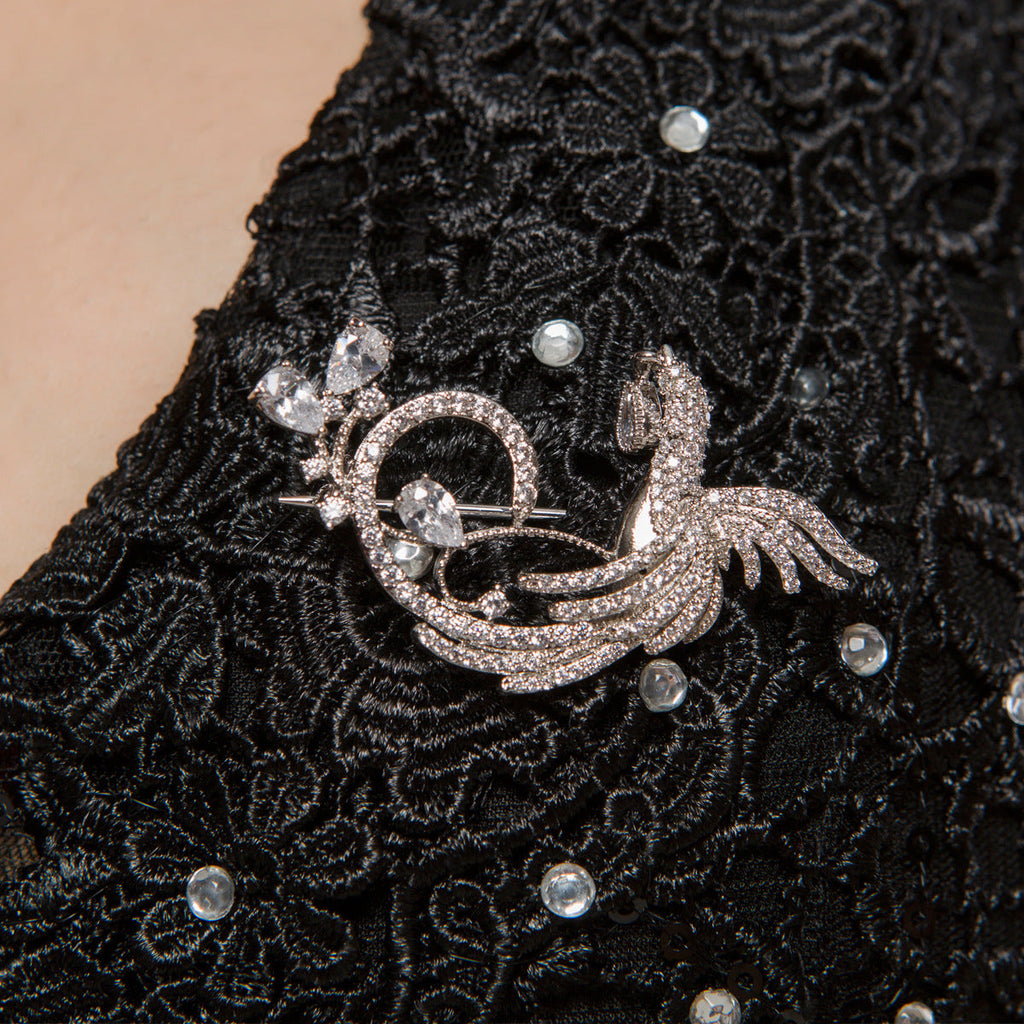 Phoenix Cubic Zirconia Brooch PA4389