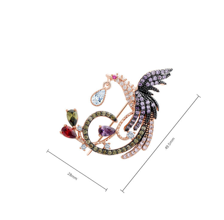 Phoenix Cubic Zirconia Brooch PA4389