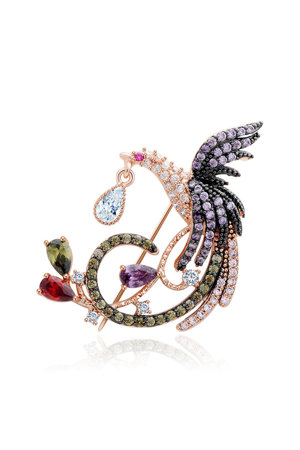 Phoenix Cubic Zirconia Brooch PA4389