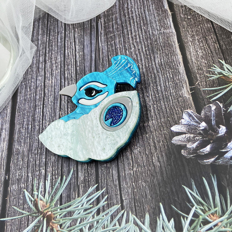 Peacock Acrylic Brooch PA4410