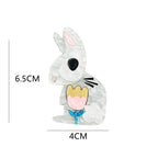 Rabbit Acrylic Brooch PA4411