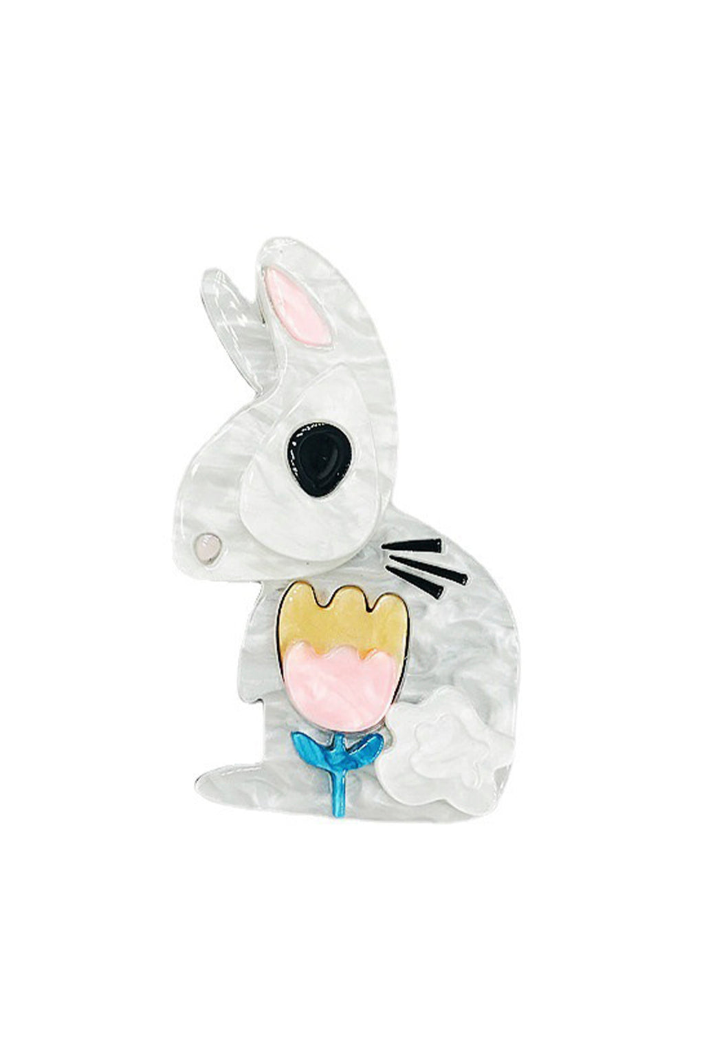 Rabbit Acrylic Brooch PA4411