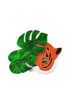 Leaf Tiger Acrylic Brooch PA4414