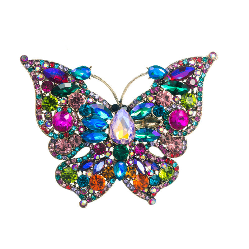 Butterfly Rhinestone Brooch PA4433