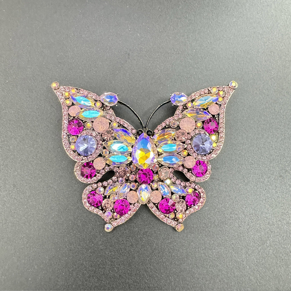 Butterfly Rhinestone Brooch PA4433
