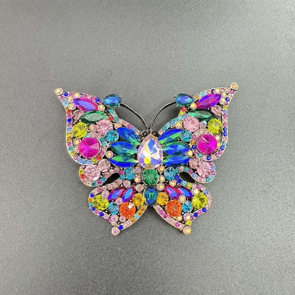 Butterfly Rhinestone Brooch PA4433