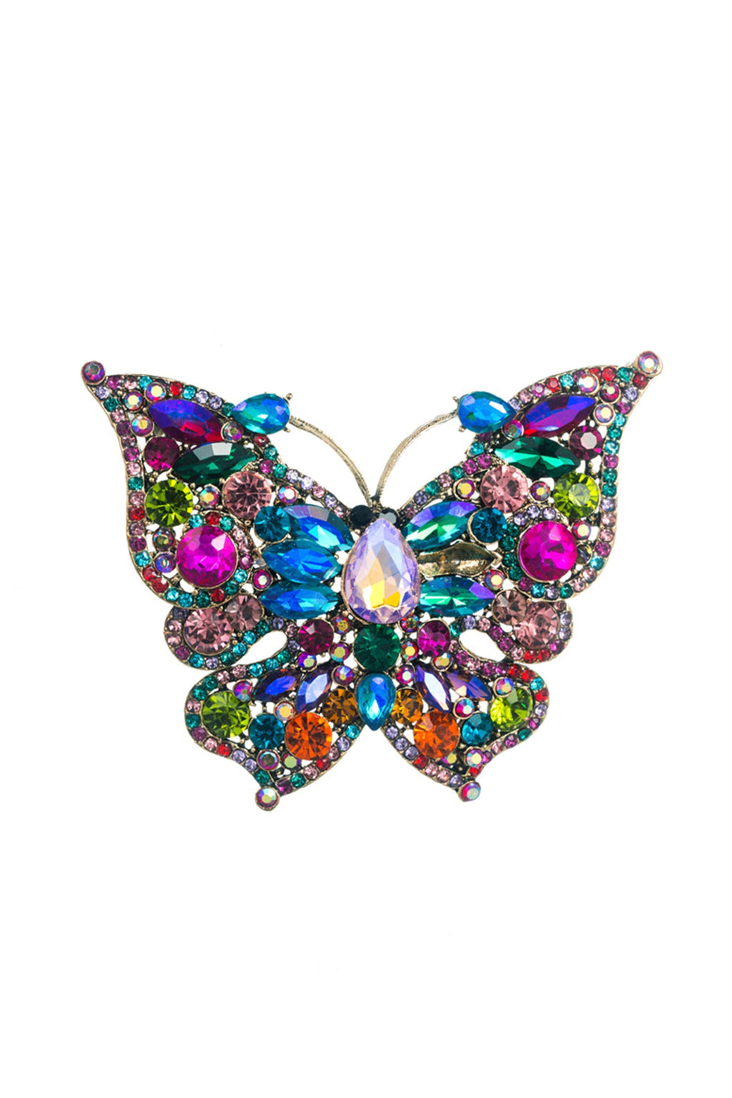 Butterfly Rhinestone Brooch PA4433