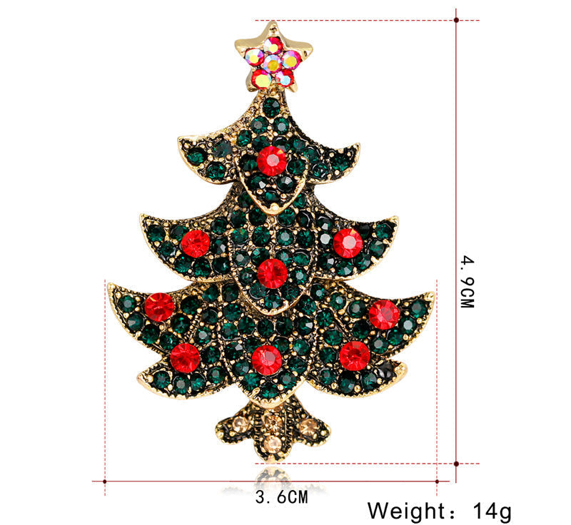 Christmas Tree Alloy Brooch PA4436