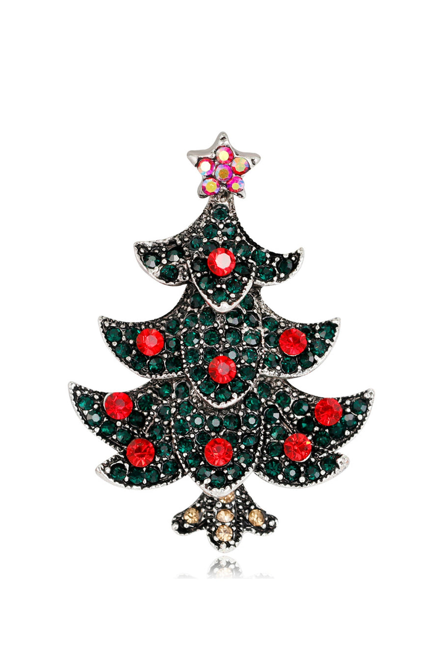 Christmas Tree Alloy Brooch PA4436