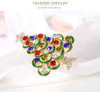Christmas Tree Rhinestone Brooch PA4439