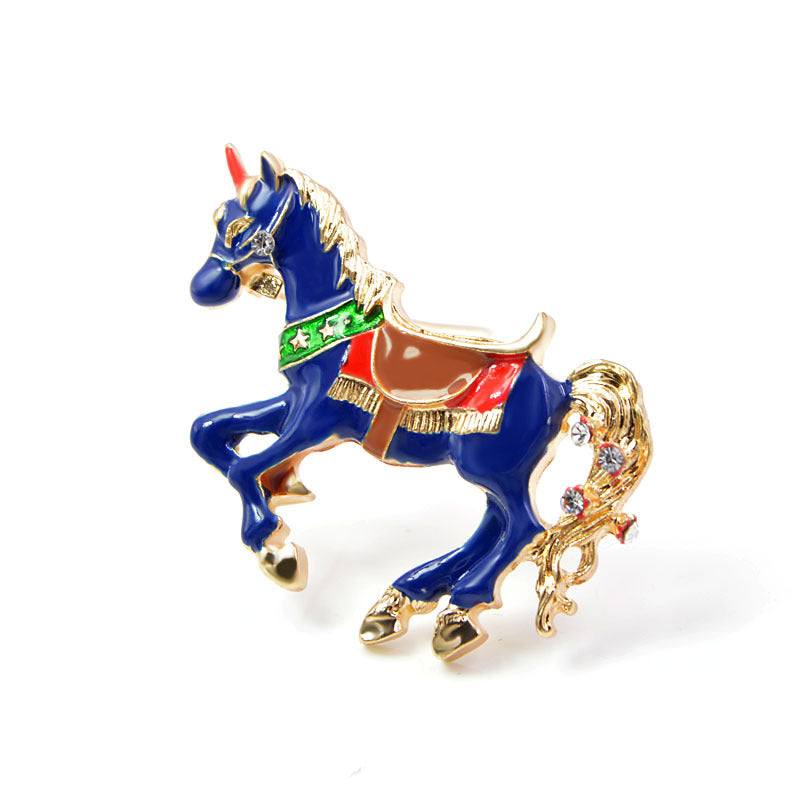 Unicorn Alloy Brooch PA4458