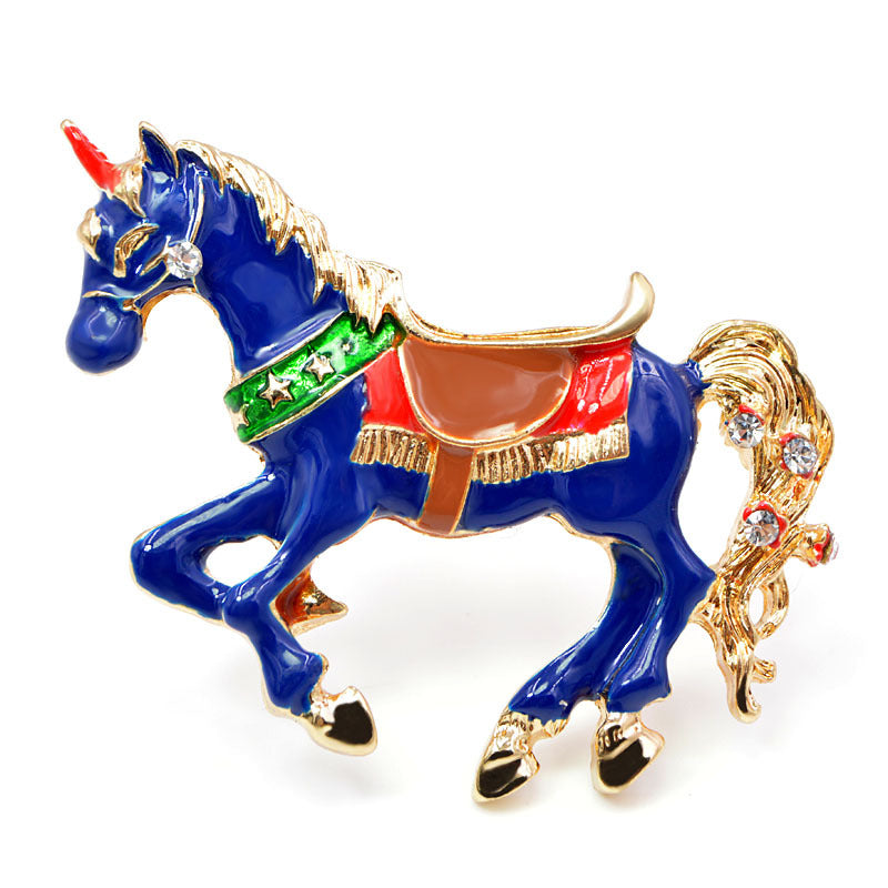 Unicorn Alloy Brooch PA4458