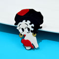 Pretty Girl Acrylic Brooch PA4461 - view 4