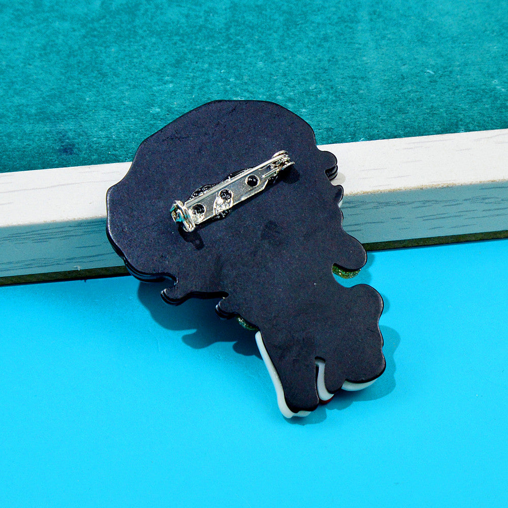 Pretty Girl Acrylic Brooch PA4461 - view 5