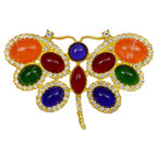 Dragonfly Rhinestone Brooch PA4487