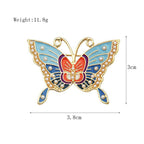 Butterfly Pearl Alloy Brooch PA4493