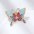Butterfly Pearl Alloy Brooch PA4493