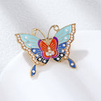 Butterfly Pearl Alloy Brooch PA4493