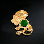 Lion Rhinestone Brooch PA4527