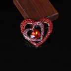 Heart Rhinestone Brooch PA4554