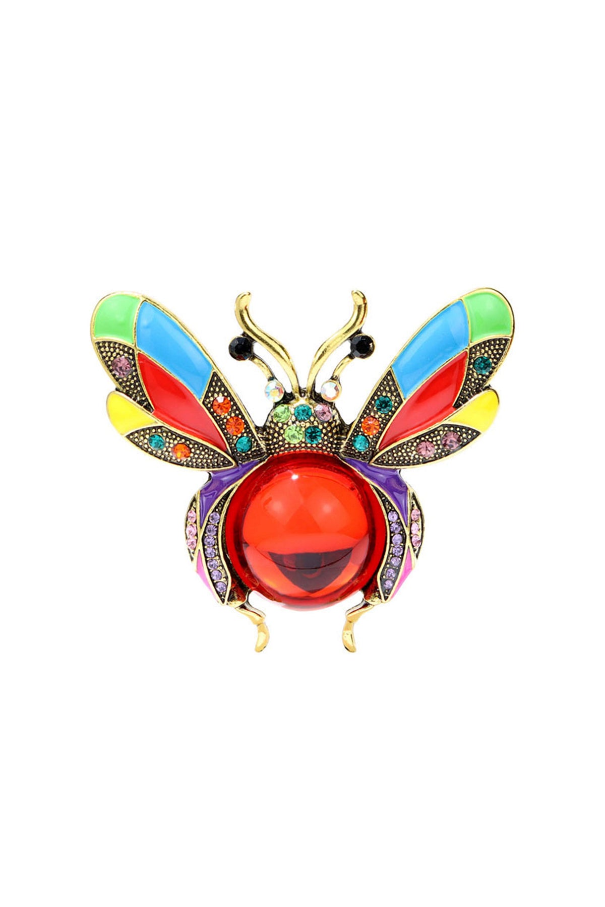 Bee Rhinestone Brooch PA4576