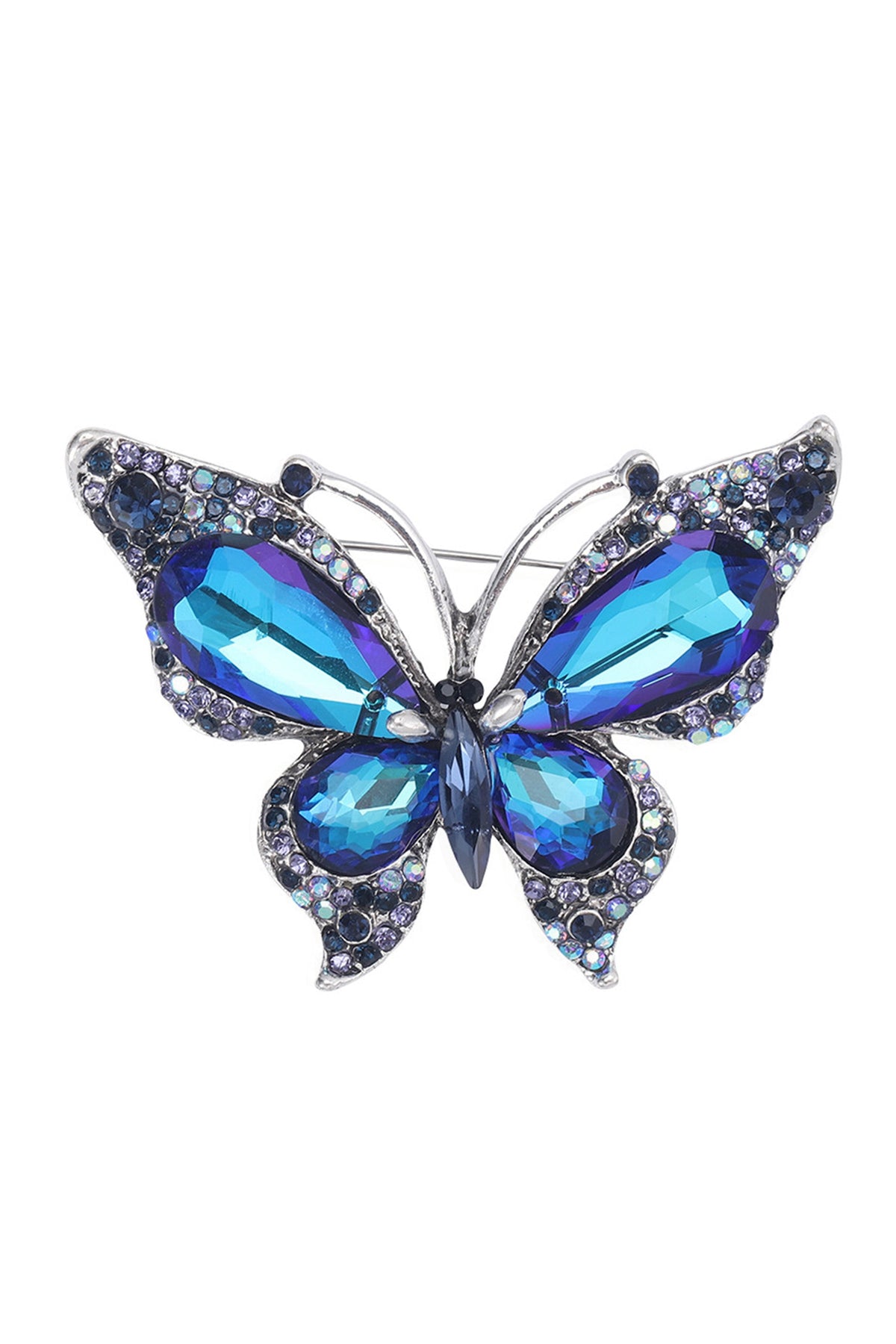 Butterfly Alloy Rhinestone Brooch PA4591