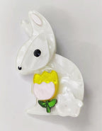 Rabbit Acrylic Brooch PA4603