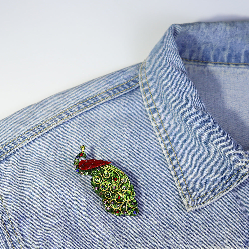 Peacock Acrylic Brooch PA4605