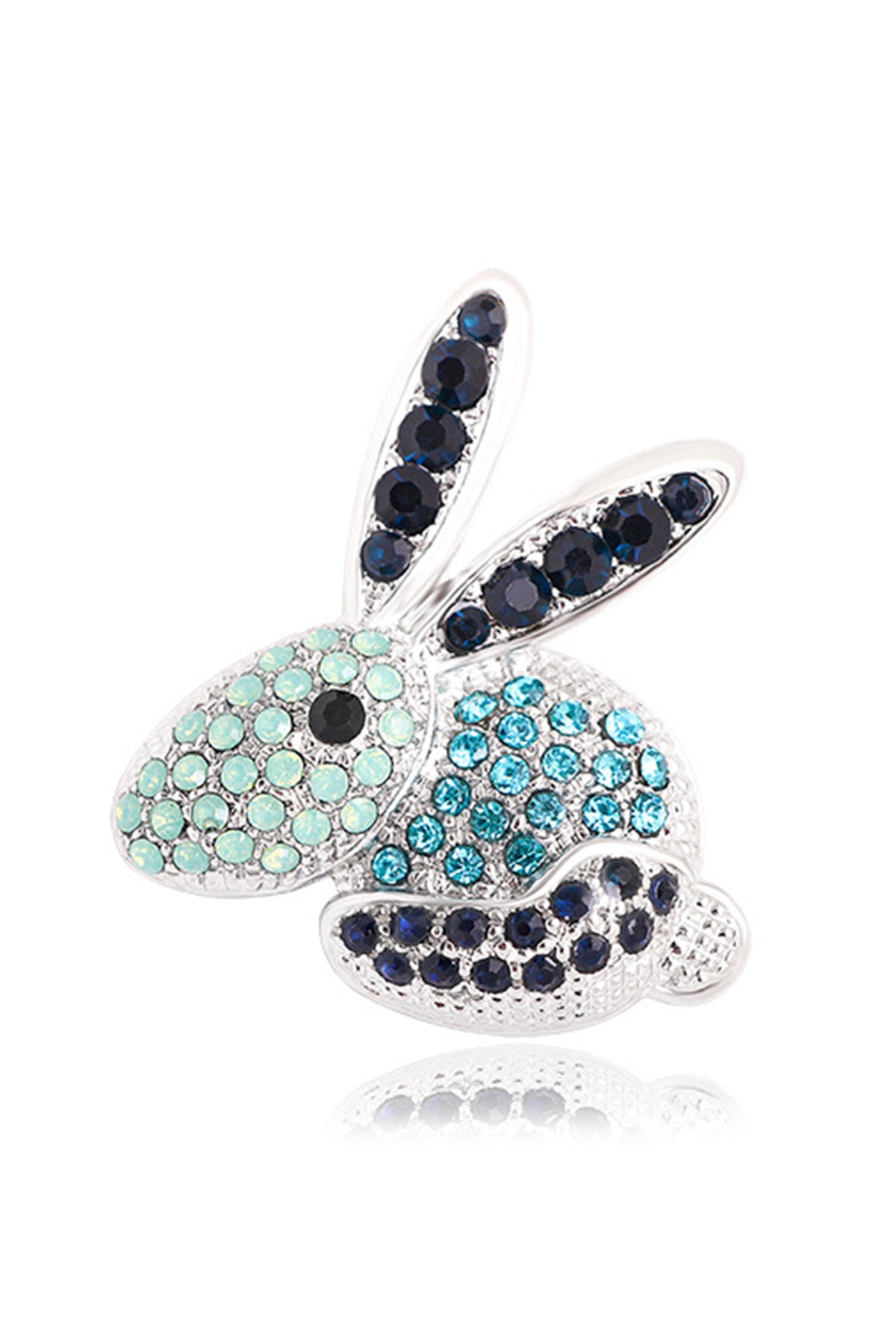 Bunny Rhinestone Brooch PA4616