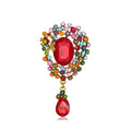 Teardrop Rhinestone Brooch PA4624