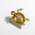 Sea Turtle Rhinestone Brooch PA4625 - view 6