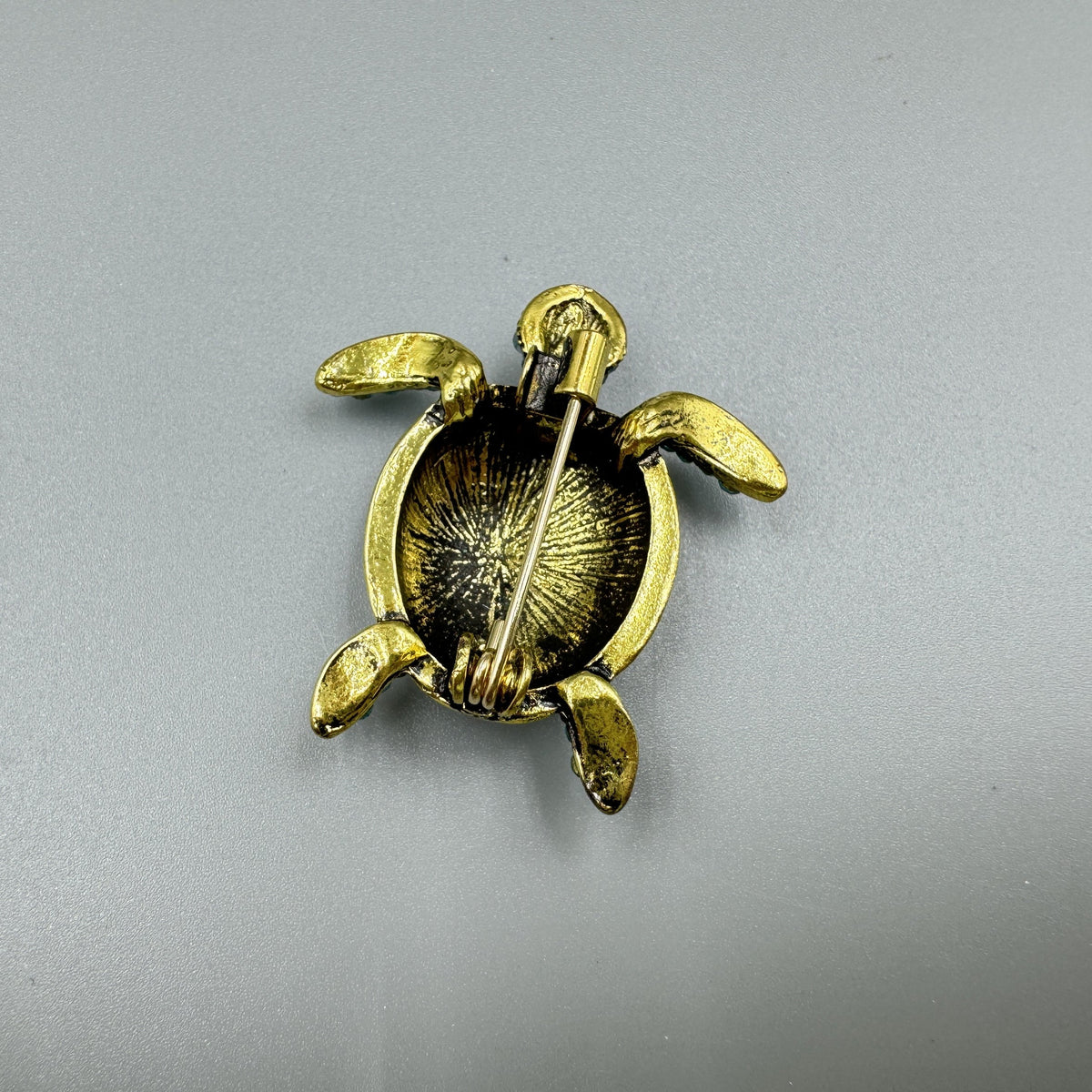 Sea Turtle Rhinestone Brooch PA4625 - view 7