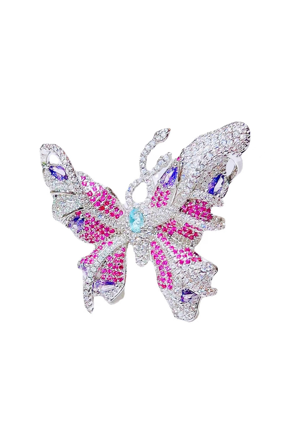 Butterfly Cubic Zirconia Brooch PA4631