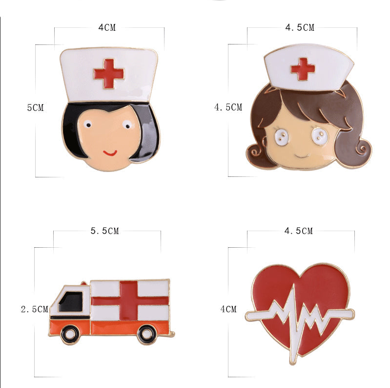 Ambulance Alloy Brooch PA4640