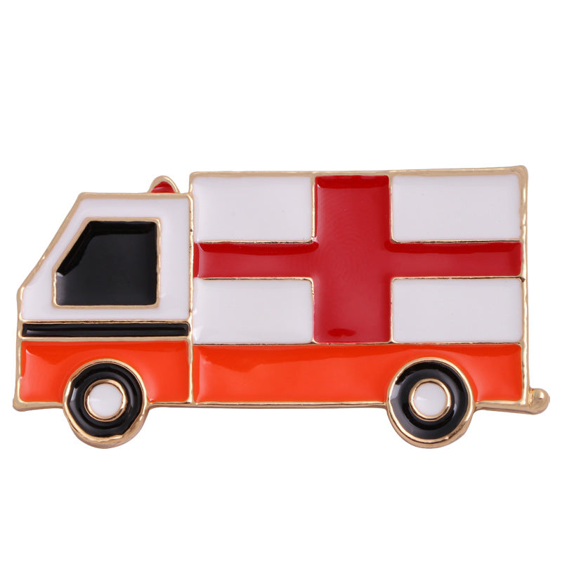 Ambulance Alloy Brooch PA4640